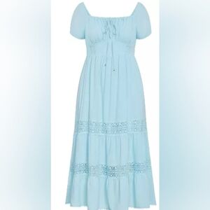 City Chic Haven Dress Blue